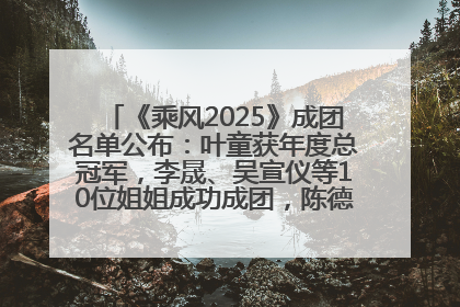 《乘风2025》成团名单公布:叶童获年度总冠军,李晟、吴宣仪等10位姐姐成功成团,陈德容获年度高光人物