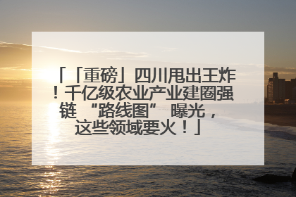 「重磅」四川甩出王炸！千亿级农业产业建圈强链 “路线图” 曝光，这些领域要火！