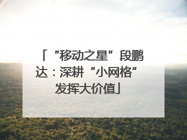 “移动之星”段鹏达：深耕“小网格” 发挥大价值