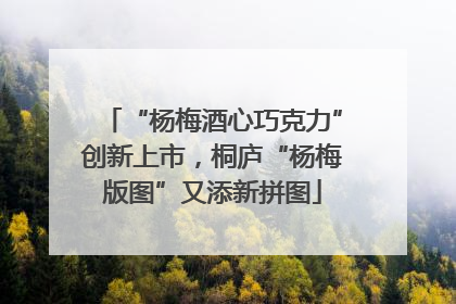 “杨梅酒心巧克力”创新上市，桐庐“杨梅版图”又添新拼图
