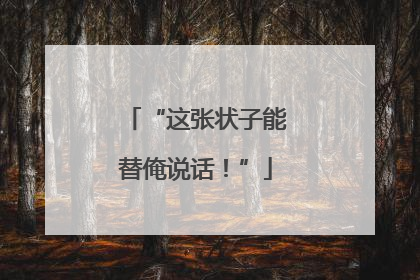 “这张状子能替俺说话！”