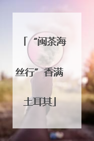 “闽茶海丝行”香满土耳其