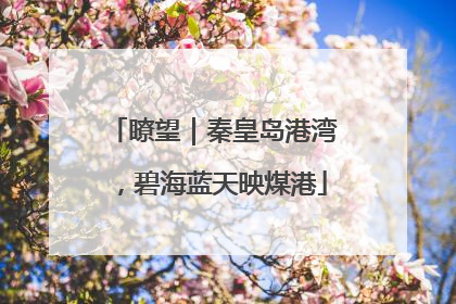 瞭望｜秦皇岛港湾，碧海蓝天映煤港