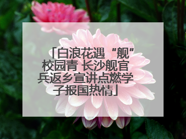 白浪花遇“舰”校园青 长沙舰官兵返乡宣讲点燃学子报国热情