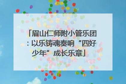 眉山仁师附小管乐团：以乐铸魂奏响“四好少年”成长乐章