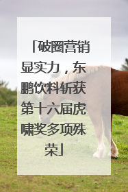 破圈营销显实力，东鹏饮料斩获第十六届虎啸奖多项殊荣