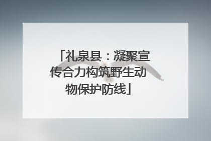 礼泉县：凝聚宣传合力构筑野生动物保护防线
