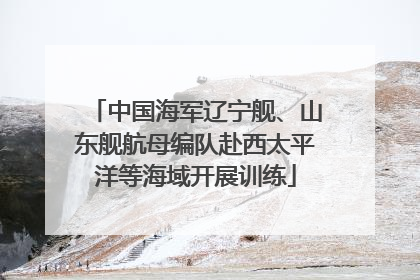 中国海军辽宁舰、山东舰航母编队赴西太平洋等海域开展训练