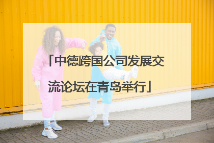 中德跨国公司发展交流论坛在青岛举行