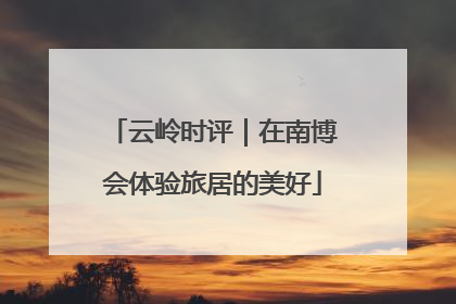 云岭时评｜在南博会体验旅居的美好