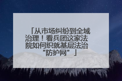 从市场纠纷到全域治理！看兵团这家法院如何织就基层法治 “防护网”