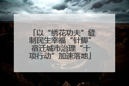 以“绣花功夫”缝制民生幸福“针脚” 宿迁城市治理“十项行动”加速落地