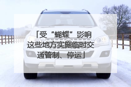 受“蝴蝶”影响 这些地方实施临时交通管制、停运