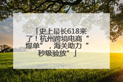 史上最长618来了！杭州跨境电商“爆单”，海关助力“秒级验放”