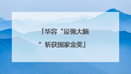 华容“最强大脑”斩获国家金奖