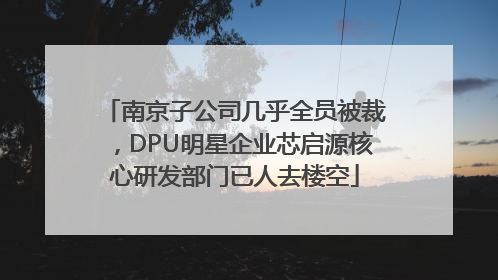 南京子公司几乎全员被裁，DPU明星企业芯启源核心研发部门已人去楼空