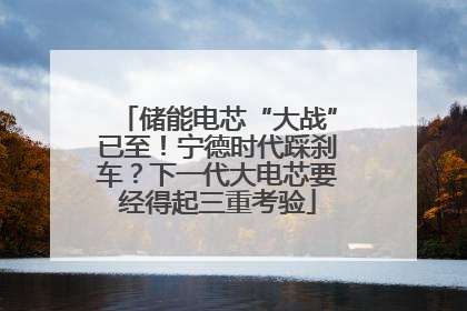储能电芯“大战”已至！宁德时代踩刹车？下一代大电芯要经得起三重考验