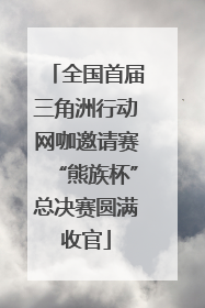 全国首届三角洲行动网咖邀请赛“熊族杯”总决赛圆满收官