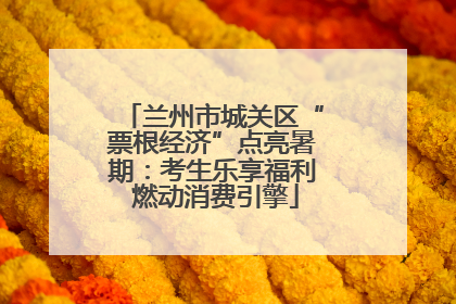 兰州市城关区“票根经济”点亮暑期：考生乐享福利 燃动消费引擎