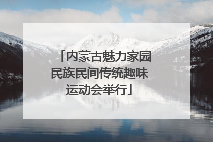 内蒙古魅力家园民族民间传统趣味运动会举行