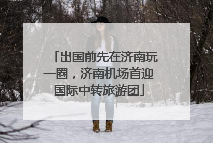 出国前先在济南玩一圈，济南机场首迎国际中转旅游团