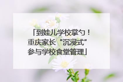 到娃儿学校掌勺！重庆家长“沉浸式”参与学校食堂管理