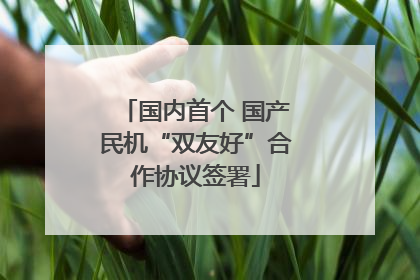 国内首个 国产民机“双友好”合作协议签署