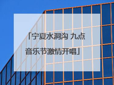 宁夏水洞沟 九点音乐节激情开唱