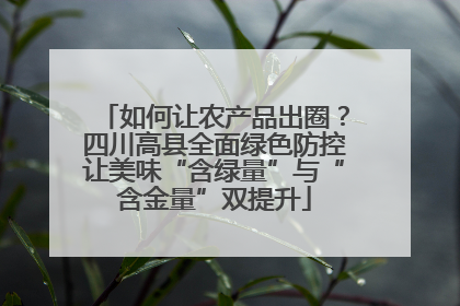 如何让农产品出圈？四川高县全面绿色防控让美味“含绿量”与“含金量”双提升