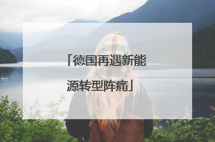 德国再遇新能源转型阵痛