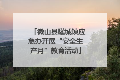 微山县驩城镇应急办开展“安全生产月”教育活动