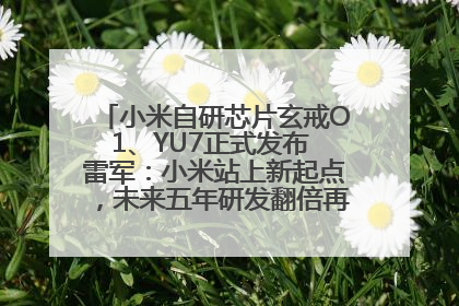 小米自研芯片玄戒O1、YU7正式发布 雷军：小米站上新起点，未来五年研发翻倍再投2000亿元