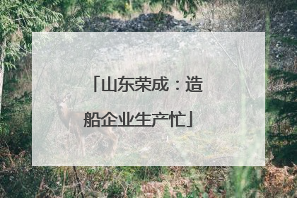 山东荣成：造船企业生产忙