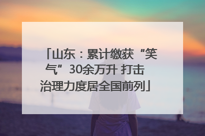 山东：累计缴获“笑气”30余万升 打击治理力度居全国前列