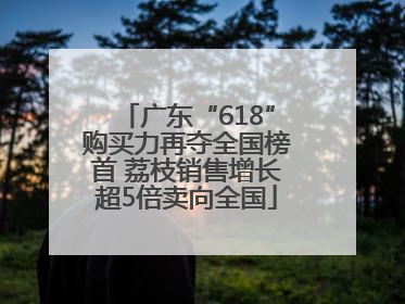 广东“618”购买力再夺全国榜首 荔枝销售增长超5倍卖向全国