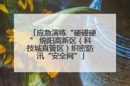 应急演练“硬碰硬” 绵阳高新区（科技城直管区）织密防汛“安全网”
