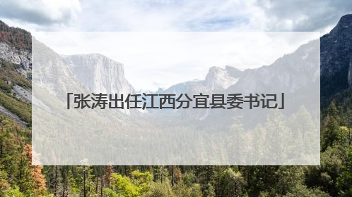 张涛出任江西分宜县委书记