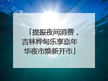 提振夜间消费，吉林桦甸乐享嘉年华夜市焕新开市