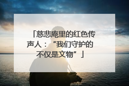 慈悲庵里的红色传声人：“我们守护的不仅是文物”