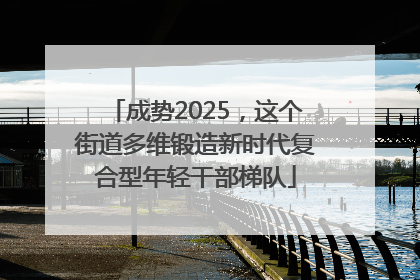 成势2025，这个街道多维锻造新时代复合型年轻干部梯队