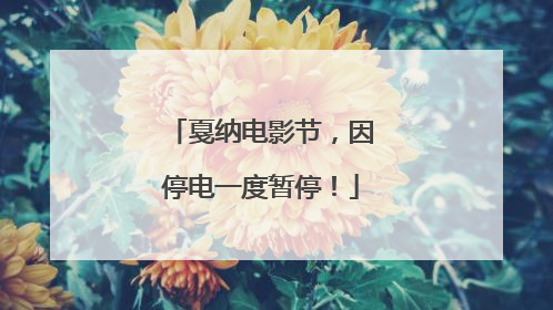 戛纳电影节，因停电一度暂停！