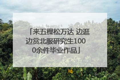 来五棵松万达 边逛边赏北服研究生1000余件毕业作品
