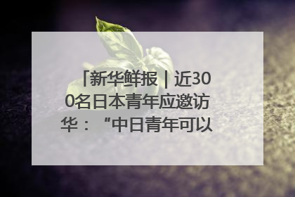 新华鲜报｜近300名日本青年应邀访华：“中日青年可以创造更好的未来”