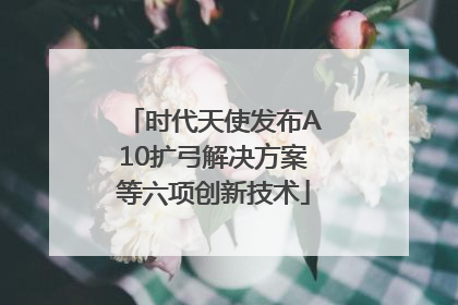 时代天使发布A10扩弓解决方案等六项创新技术