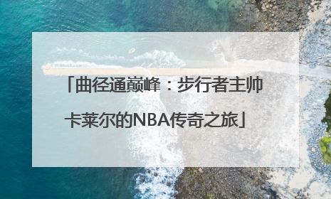 曲径通巅峰：步行者主帅卡莱尔的NBA传奇之旅