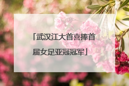 武汉江大首喜捧首届女足亚冠冠军