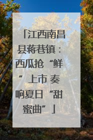 江西南昌县蒋巷镇：西瓜抢“鲜”上市 奏响夏日“甜蜜曲”