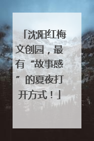 沈阳红梅文创园，最有“故事感”的夏夜打开方式！