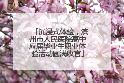 沉浸式体验，滨州市人民医院高中应届毕业生职业体验活动圆满收官
