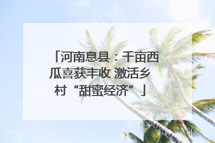 河南息县：千亩西瓜喜获丰收 激活乡村“甜蜜经济”
